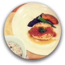 ふわふわ豆腐ハンバーグ ピリッと和風仕立ての写真